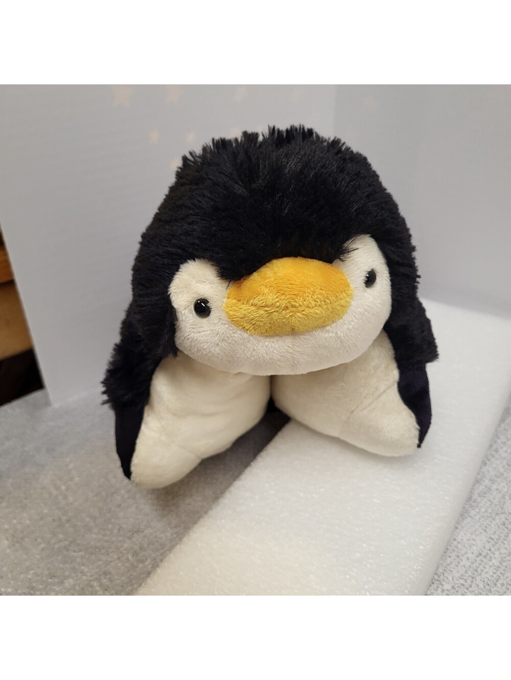 Pillow Pets Dream Lites Stuffed Penguin Plush Toy small with 3 lightup colors
